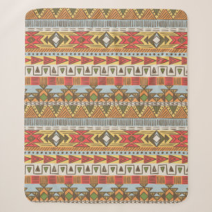 Nahtlose ethnische Muster in hellen Farben Sherpadecke