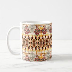 Nahtlose ethnische Schleimhäute Kaffeetasse