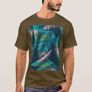 Nahtlose exotische Muster mit tropischen Pflanze T T-Shirt