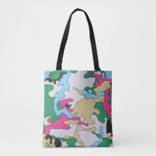Nahtlose farbenfrohe Tarnung Hintergrundmuster. C Tasche
