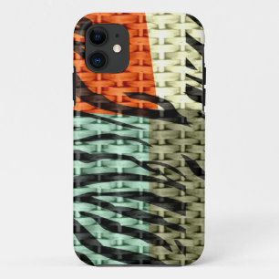 Nahtlose farbige Tierhautstruktur von Zebra iPhone 11 Hülle