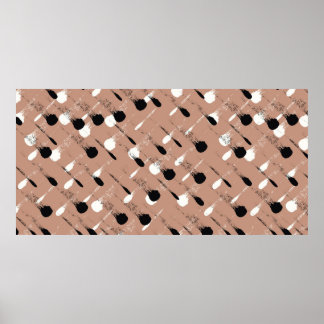 Nahtlose farbige Wasserfarbenmuster Poster