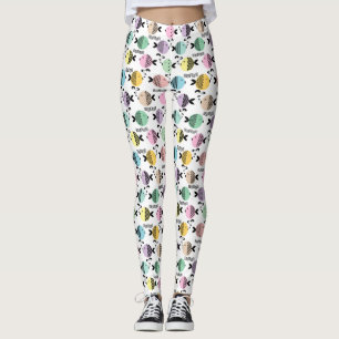 Nahtlose Fische abstrakte Skandinavien Leggings