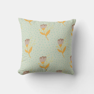 Nahtlose Folk Blume Doodle Muster. Hand d Kissen