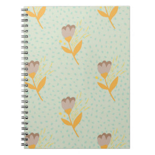 Nahtlose Folk Blume Doodle Muster. Hand d Notizblock