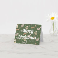 Nahtlose Fox Winter Branches und Blätter Muster