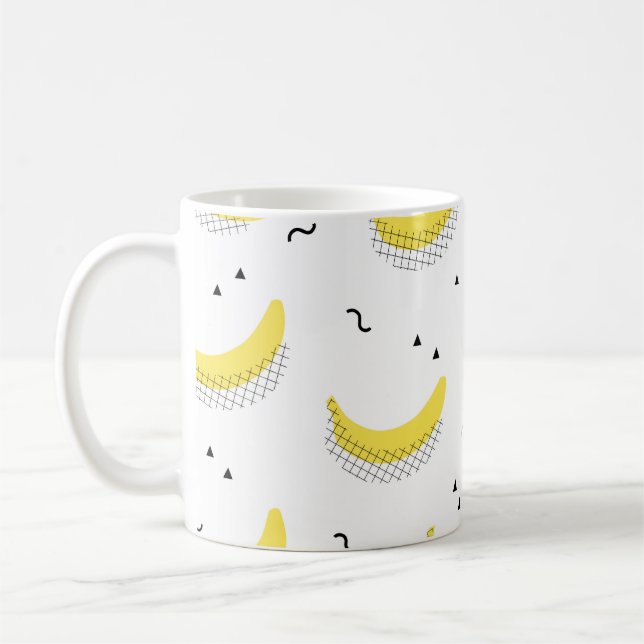 nahtlose Fruchtkinder Hintergrund. Abstrakte Geome Kaffeetasse (Links)
