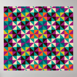 Nahtlose Geometrie, modernes Muster. Poster