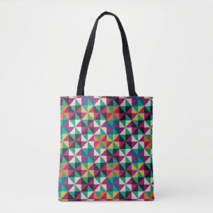 Nahtlose Geometrie, modernes Muster. Tasche