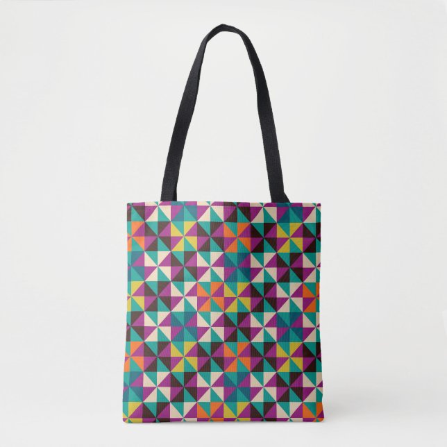 Nahtlose Geometrie, modernes Muster. Tasche (Vorderseite)