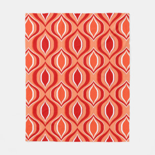 Nahtlose geometrische ethnische Muster. Rot, braun Fleecedecke