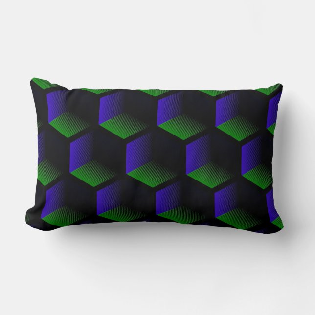 nahtlose geometrische Fläche Lendenkissen (Vorderseite)