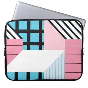 Nahtlose geometrische Formen Muster. Laptopschutzhülle