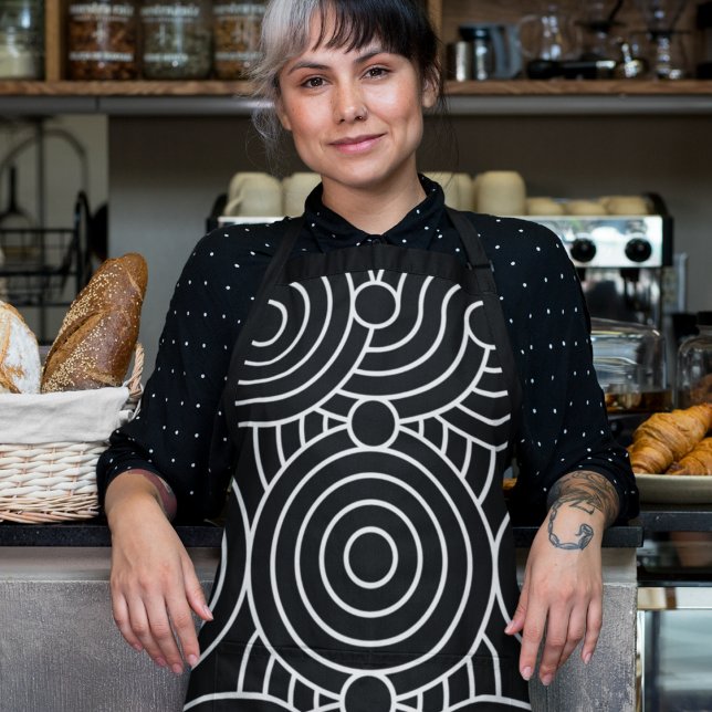 Nahtlose geometrische Kreise Schürze (geometric circles apron)
