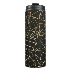 Nahtlose geometrische Muster im Retro-80er-Stil. P Thermosbecher
