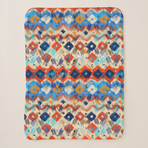 Nahtlose geometrische Muster in ethnischer Hinsich Sherpadecke