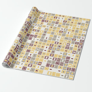Nahtlose geometrische Mustergestaltung zur Illustr Geschenkpapier