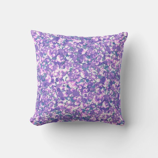 Nahtlose Glitzer-Sequenzen funkeln lila violetten  Kissen (Vorderseite)