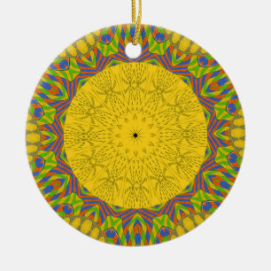 Nahtlose goldene Ornamente. Keramikornament