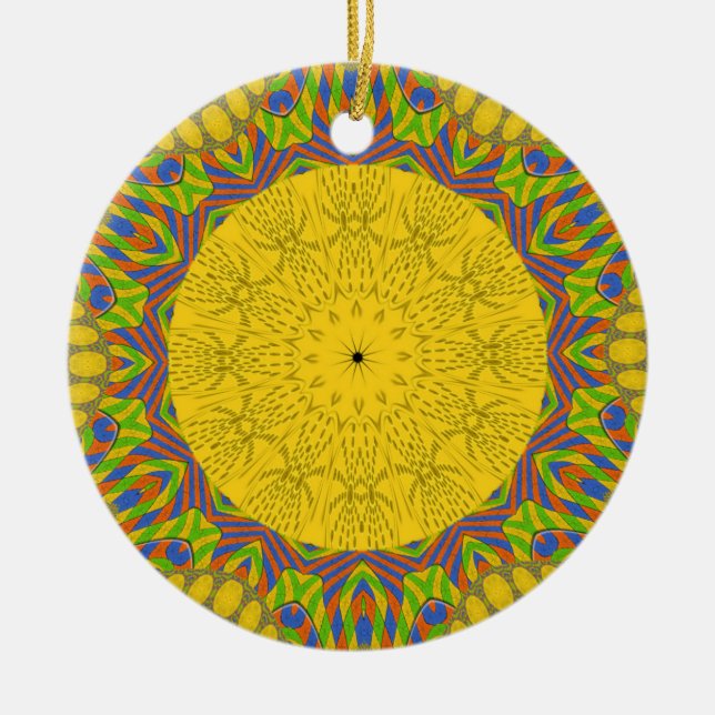 Nahtlose goldene Ornamente. Keramikornament (Vorne)