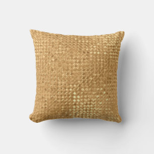 Nahtlose Goldfolie, goldene Glitzer-Textur Kissen