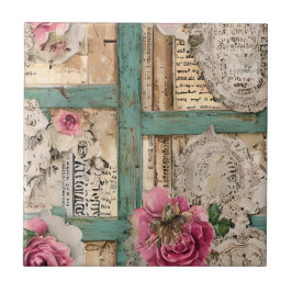 Nahtlose Handgezeichnete künstlerische Rückspiegel Fliese