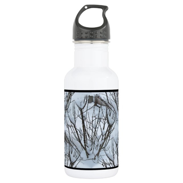 Nahtlose Icy Tree Bush Edelstahlflasche (Vorderseite)