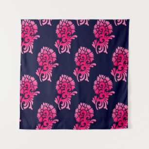 nahtlose indische Mughal-Blume motif-Background ab Wandteppich