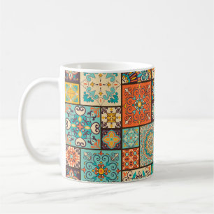 Nahtlose islamische, arabische Fliesen. Kaffeetasse