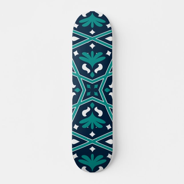 Nahtlose islamische Keramik Skateboard (Vorne)