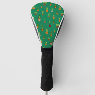 Nahtlose Kaktus Muster, Formen und Muster Golf Headcover