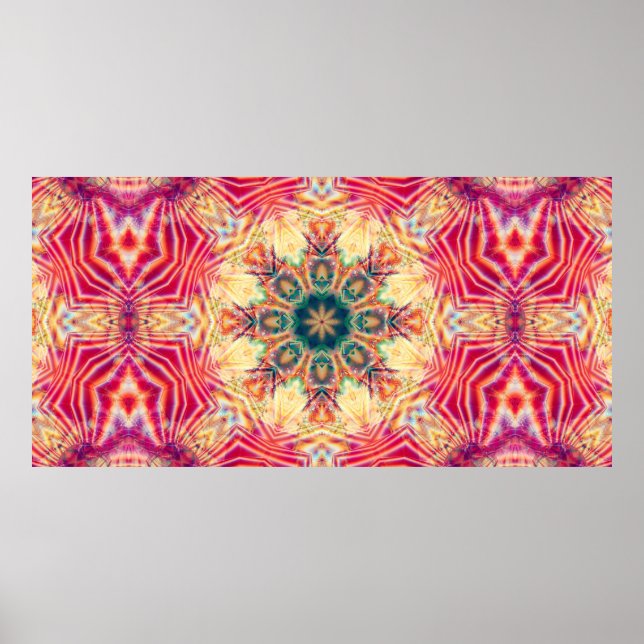 Nahtlose Kaleidoskop farbige Textur. Illustrati Poster (Vorne)