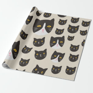 Nahtlose Katze Geschenkpapier