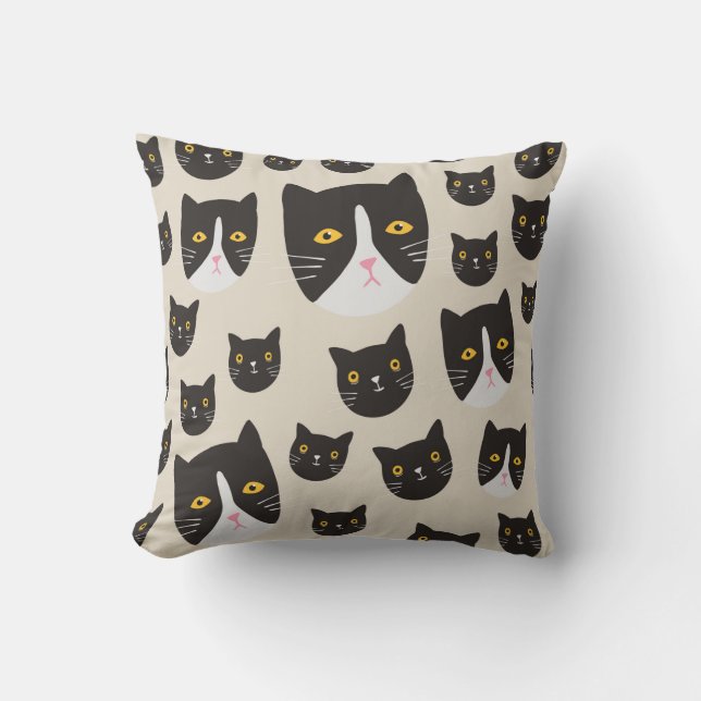 Nahtlose Katze Kissen (Vorderseite)