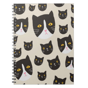 Nahtlose Katze Notizblock