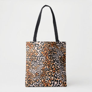 Nahtlose Leopardenmuster, handzeichnend tierischer Tasche