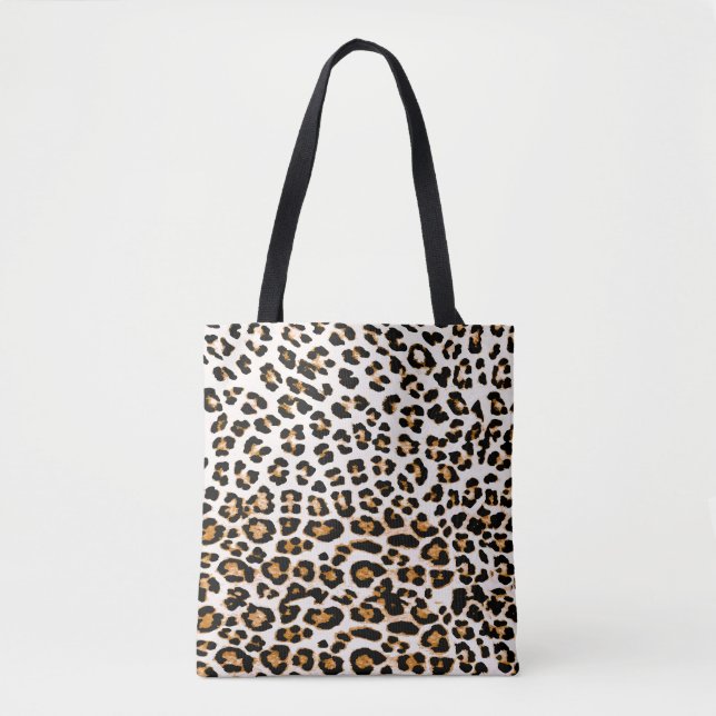 Nahtlose Leopardentextur, afrikanischer Tierdruck Tasche (Vorderseite)