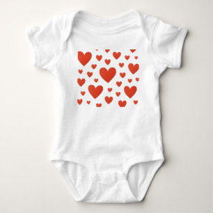 Nahtlose Liebe Herzdrucken für Babykleidung Baby Strampler