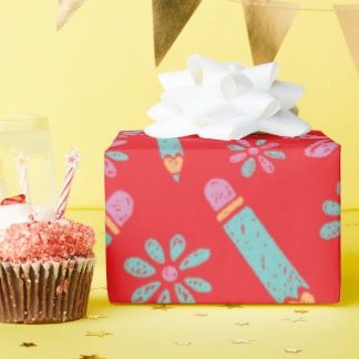 Nahtlose Liebe und Blume von Rottopapierpapier Geschenkpapier