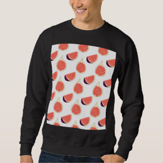 Nahtlose lila Feige: farbiges Muster Sweatshirt
