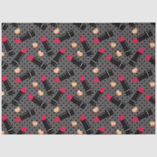 Nahtlose Mode Kosmetische rote Lippenstift-Polka-P Seidenpapier