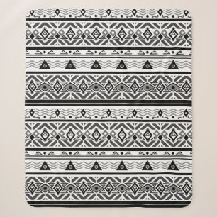 Nahtlose monochrome Ethno-Muster-Hintergrund Sherpadecke
