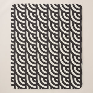 Nahtlose monochrome geometrische Muster. Abstrakte Sherpadecke