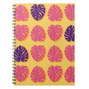 Nahtlose Monstera Hawaiianische tropische Pflanze Notizblock