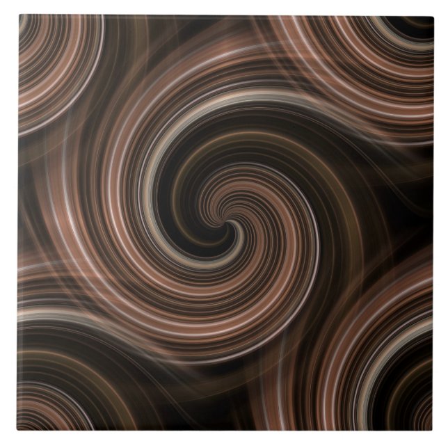 Nahtlose Multi-Brown-Keramik Fliese (Vorderseite)