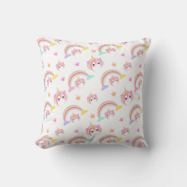 Nahtlose Muster Cute Magical Unicorn Drehkissen Kissen