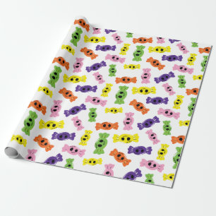 Nahtlose Muster Design farbenfrohe Candies Hallowe Geschenkpapier