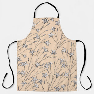nahtlose Muster Glockenkulptur Blume pastellline o Schürze