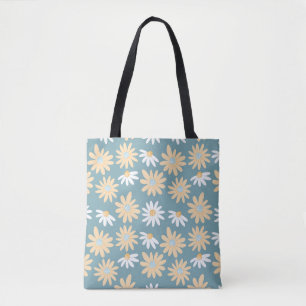 Nahtlose Muster in kleinen naiven Wildblumen Tasche