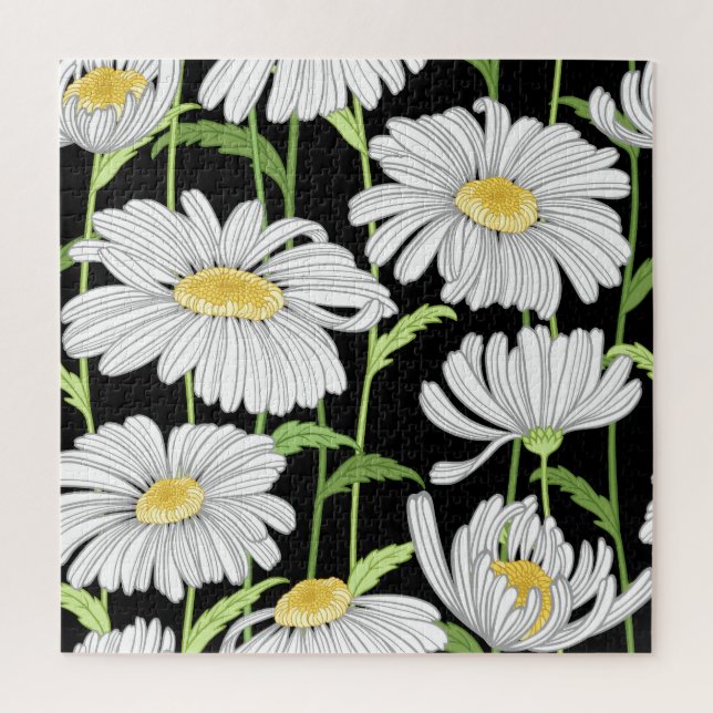 Nahtlose Muster mit sommerlichen Blume. (Vertikal)